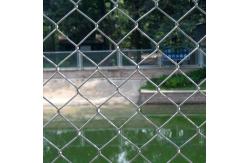 China 3/4 Apertures Galvanized Diamond Chain Link Fence Twill Weave supplier