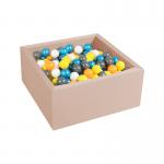 Playroom Customized Open Ended Square Foam Ball Pits 90x30x5cm for sale
