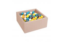 China Playroom Customized Open Ended Square Foam Ball Pits 90x30x5cm supplier
