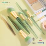 Rhinestone Glitter Crystal Plastic Makeup Brushes OEM Vegan Artist 7pcs Makeup Brush Set for sale