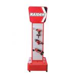 Exhibition Floor Standing Metal Display Fixture Drill Power Tools Hardware Store Display Racks for sale