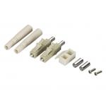 Zinc Alloy / Bronze Duplex LC fiber optic st connector with Ceramic Ferrule and Clip for sale