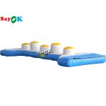 Customized Large Inflatable Water Park Equipment Cylindrical Log Bridge Inflatable Water Toys For Lake for sale
