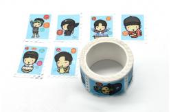 China Stamp Die Cut Washi Tape Adhesive Masking Tape Custom Printing supplier