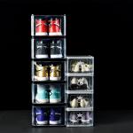 ODM Dustproof Clear Plastic Shoe Organizer Drawer Rack Transparent