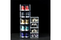 China ODM Dustproof Clear Plastic Shoe Organizer Drawer Rack Transparent supplier