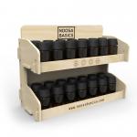 Dismountable Wooden Display Stand Wooden Hand Cream Display Stand for sale