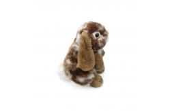 China 8 Inch Simulation Soft Rabbit Toy Stuffed Grey Khaki Plush Easter Gift supplier