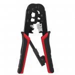 Red Multipurpose Ethernet Wire Crimper Cutter Ergonomic Design for sale