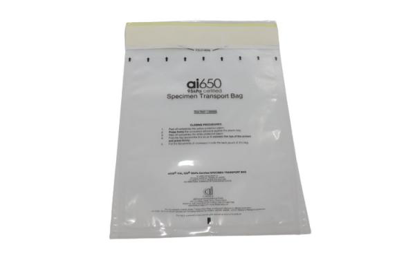 95kPa Custom Printed Biohazard Specimen Bag With Airtight Zipper
