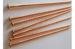 China Cd Weld Stud-3mm Copper Plated Insulation Weld Pins With Flat End supplier