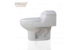China Twin Conjoined Toilet Floor Mounted Wc S Trap 190mm Washroom supplier