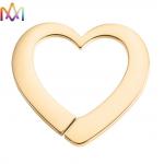 Hollow Custom Engraved Heart Charm
