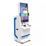 32 Screen Self Service Payment Kiosk Attendance Face Recognition Terminal With Temp Measurement System for sale