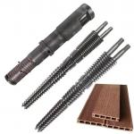 Bimetallic Nitride Conical Twin Screws WPC PVC PE Industry / Extruder Screws And Barrels for sale