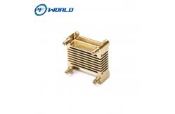 China Anodize OEM Brass Precision Turned Components Electrophoresis Surface supplier