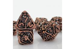 China Skull Metal Hollow Dice Set DND Dungeons And Dragons Polyhedral RPG Hollow Digital supplier