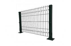 China Rectangle Post Iron Frame 1200mm V Mesh Security Fencing supplier