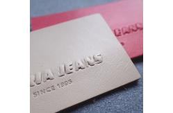 China Eco Friendly 3D 6cm Embossed Leather Patches supplier