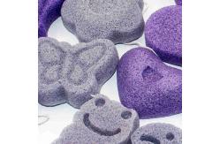 China Blue Gray Gently Exfoliating Konjac Sponge Soft Facial Cleansing Sponge supplier