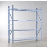 Medium Duty Warehouse Storage Shelving White 4 Layer Storage Rack for sale