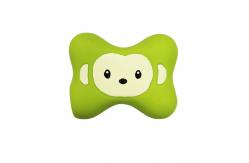 China Monkey Mice Head Shaped Soft Latex Squeaky Dog Ball Chew Toy supplier