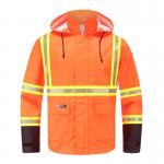 Multi Norm Workwear Rain Proof Flame Retardant Jacket Hivis Orange for sale