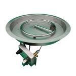 Round 20lb Fire Pit Pan Insert 65000 BTU Propane Pan Burner  Kit for sale