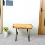 Irregular Cedar Panel Iron Feet Chinese Fir Table 4CM board for sale