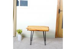 China Irregular Cedar Panel Iron Feet Chinese Fir Table 4CM board supplier