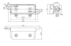 China MEGA Single Fuse Holder ANM Bolt Down 100A Fuse Holder 126mm Length supplier