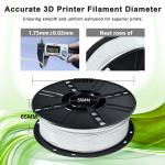 3D Printer Filament White Marble PLA 1.75mm For High Precision Printing for sale