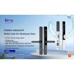 IP65 Waterproof Fingerprint Lock Black Silver Fingerprint Home Door Lock for sale