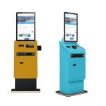 Magnetic/IC/RF Card Reader Self Payment Kiosk with Custom Logo and Currency Exchange for sale