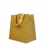 Eco Friendly Custom Printed Medium Blue Paper Party Favor Bags With Handles