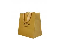 China Eco Friendly Custom Printed Medium Blue Paper Party Favor Bags With Handles supplier