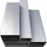 Sliver Large Diameter Aluminium Square Alloy Tube Profile T3-T8 6063 for sale