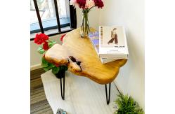 China 52.5cm Height FEDEX Triangle Iron Wood Coffee Table Chinese Fir Board supplier