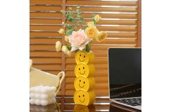 China Smiley Stack Vase for Modern Desktop Styling supplier