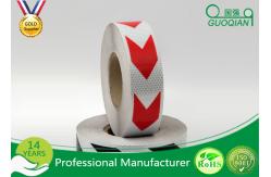 China Dark Self Adhesive Arrow Reflective Electrical Warning Tape For Truck / Vehicles supplier