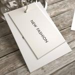 Youfu Merrow Border Paper Garment Hang Tags Custom Die Cut SGS for sale
