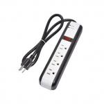 China 4 outlet Power Strip and Extension Socket With 15A Circuit Breaker Surger Protector factory