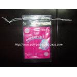 Cotton Swabs Small Drawstring Plastic Bags Transparent Storage Bags for sale