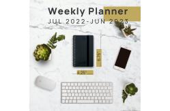 China Softcover Spiral Weekly Planner 2023 2024 Vertical Layout Design supplier