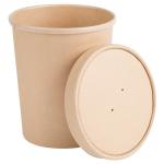 300g Disposable Recyclable Brown Kraft Single Wall Paper Cup Blanks Fan Bag Custom Customized Logo Paper Cups for sale