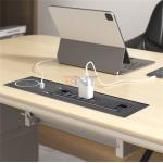 2 Universal 65W Fast Charging Tabletop Socket IP44 Level 10A Rated Current 2 AC Outlets EU Plug Standard for Office Use for sale