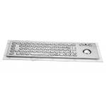 Ruggedized Waterproof Panel Mount Keyboard With Trackball , 38mm Optical