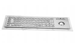 China Ruggedized Waterproof Panel Mount Keyboard With Trackball , 38mm Optical supplier