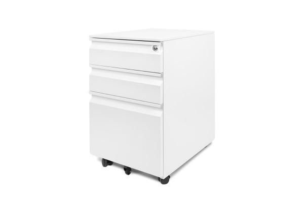 1.0mm Anti Tilt Lateral 2 Drawer Steelcase Mobile Pedestal With Cushion