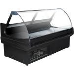 Curved Glass Refrigerated Meat Showcase Fresh Meats Deli Case for sale